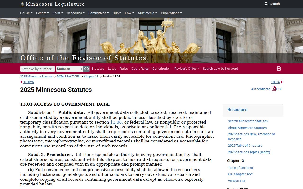 Mahnomen County civil court docket Minnesota public data access statute